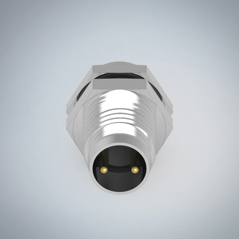M8-2P(M)板端前鎖插板式防水連接器_HGM3-M802P-01-11
