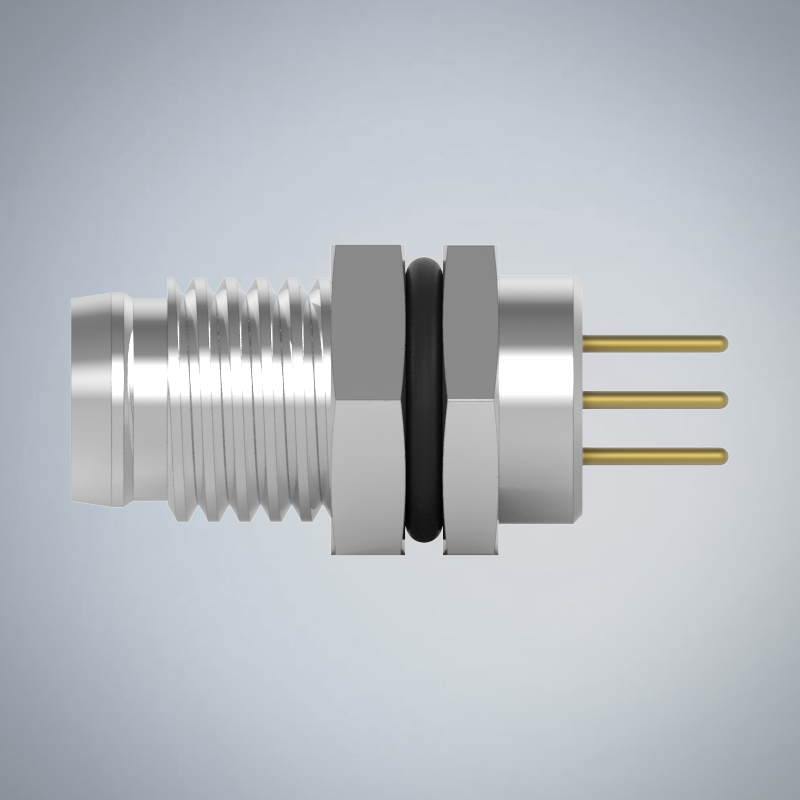 M8-3P(M)板端前鎖插板式防水連接器_HGM2-M803P-26