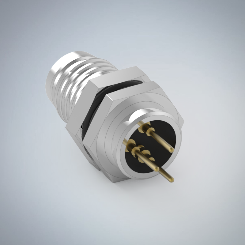 M8-3P(M)板端前鎖插板式防水連接器_HGM2-M803P-26