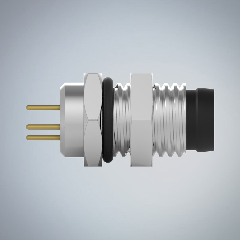 M8-5P(M)板端前鎖插板式防水連接器_HGM3-M805P-14-11