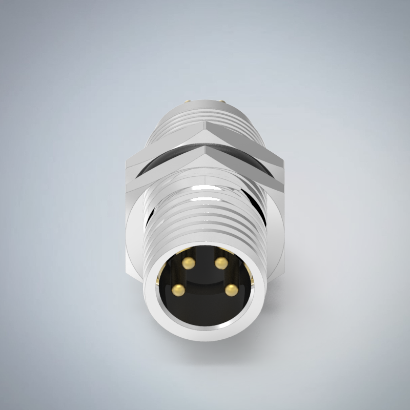 M8-4P(M)板端後鎖插板式防水連接器_HGM2-M804P-61