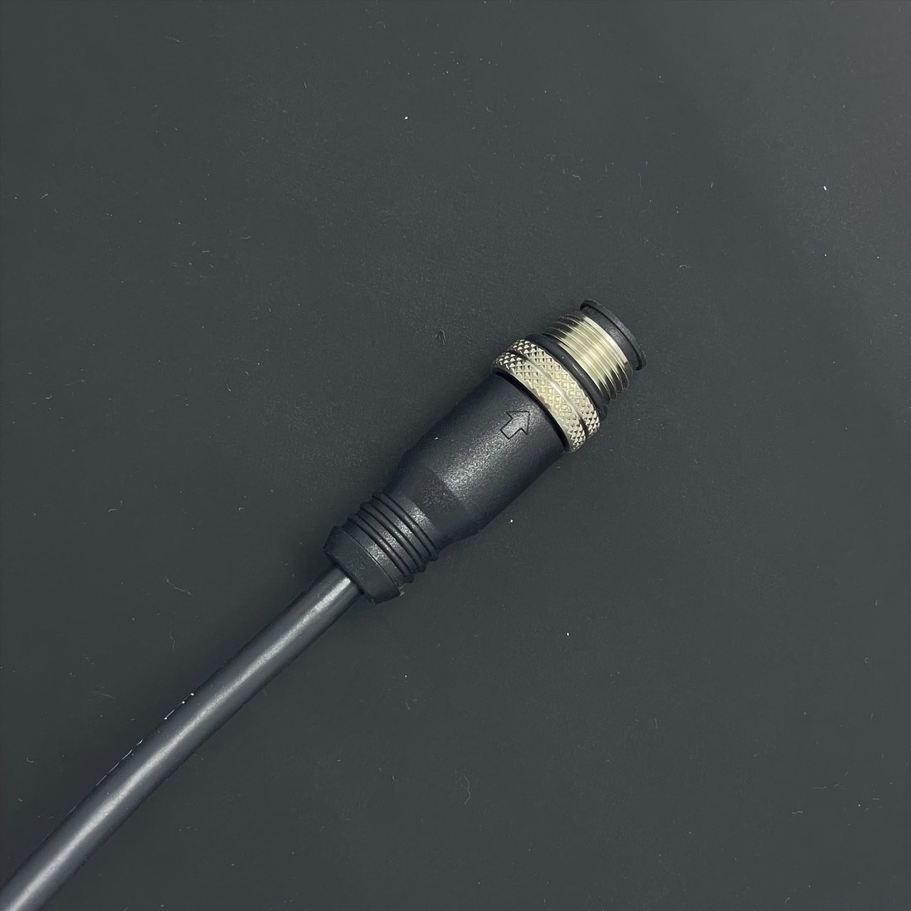 M12(M)180度射出成型防水連接線材