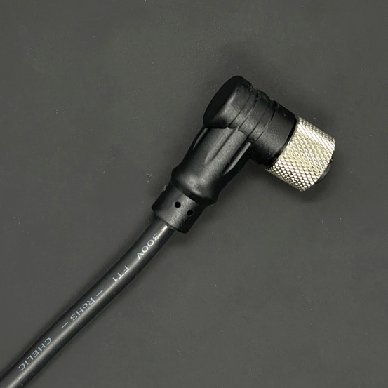 M12(F)90度射出成型防水連接線材