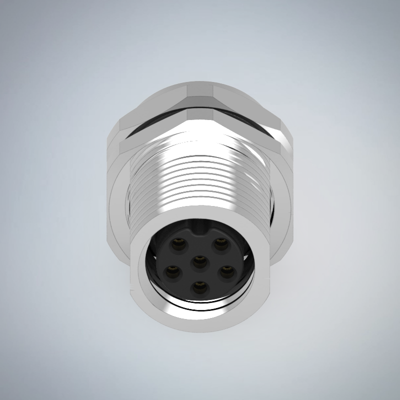 M8-6P(F)板端前鎖插板式防水連接器_HGF3-M806P-02-11