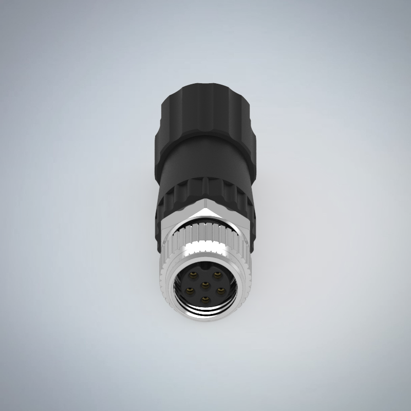 M8-6P(F)組裝焊線式防水連接器_HGF2-M806P-87-11