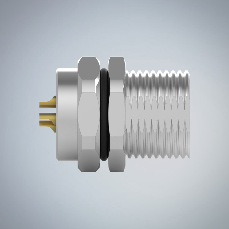 M8-5P(F)B CODE板端前鎖焊線式防水連接器_HGF2-M805P-251-11