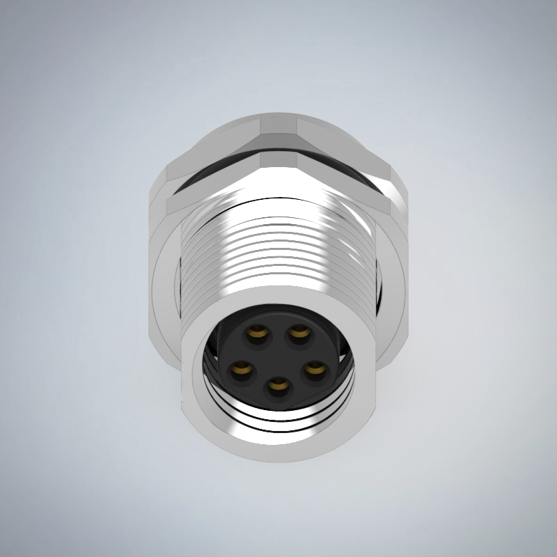 M8-5P(F)B CODE板端前鎖焊線式防水連接器_HGF2-M805P-251-11
