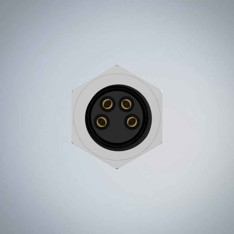 M8-4P(F)板端後鎖焊線式防水連接器_HGF2-M804P-102