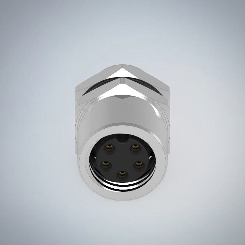 M8-5P(F)板端後鎖焊線式防水連接器(梅花92度)_HGF2-M805P-120-11