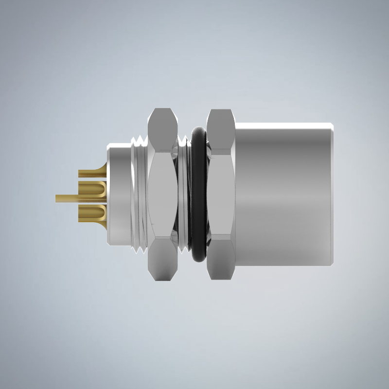 M8-8P(F)板端後鎖焊線式防水連接器(梅花92度)_HGF2-M808P-76-11