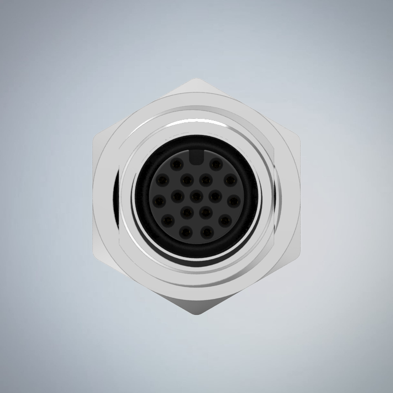 M12-17P(F)A CODE前鎖板焊線式防水連接器(PG9)_HGF2-M1217P-10-11