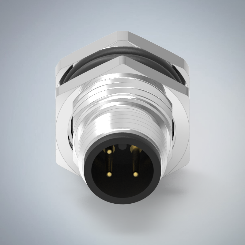 M12-3P(M)A CODE板端前鎖插板式防水連接器(右塞孔)_HGM2-M1203P-69-11