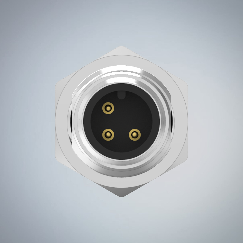 M12-3P(M)A CODE板端前鎖插板式防水連接器(右塞孔)_HGM2-M1203P-69-11