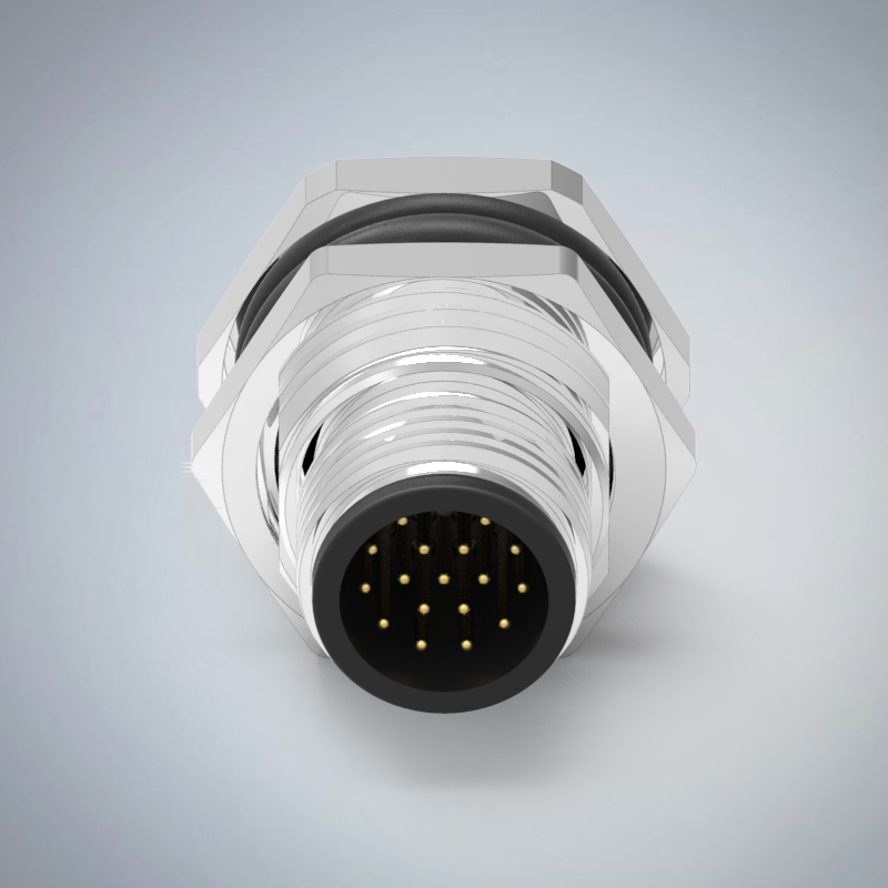 M12-17P(M)A CODE板端前鎖插板式防水連接器(PG9)_HGM3-M1217P-01-11