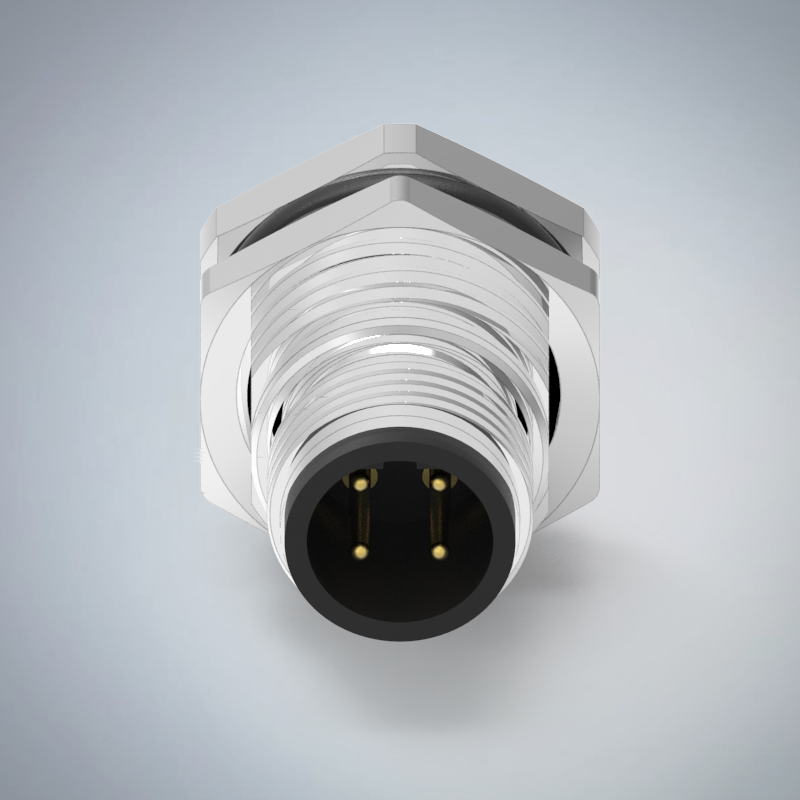 M12-4P(M)B CODE前鎖板焊線式防水連接器(PG9)_HGM2-M1204P-232-11