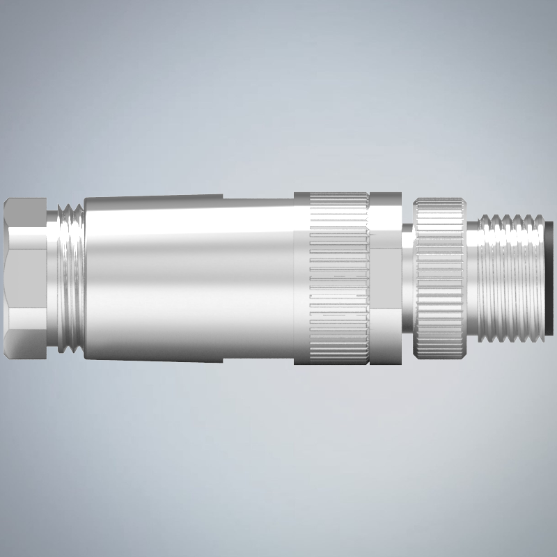 M12-5P(M)B CODE金屬組裝式防水連接器_HGM2-M1205P-160-11