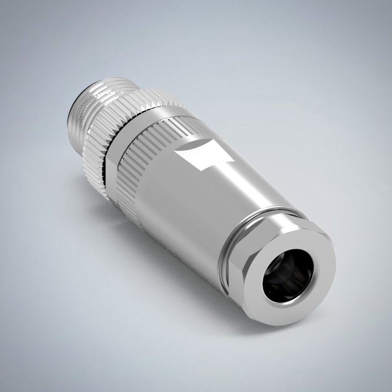 M12-4P(M)D CODE金屬組裝式防水連接器_HGM2-M1204P-78
