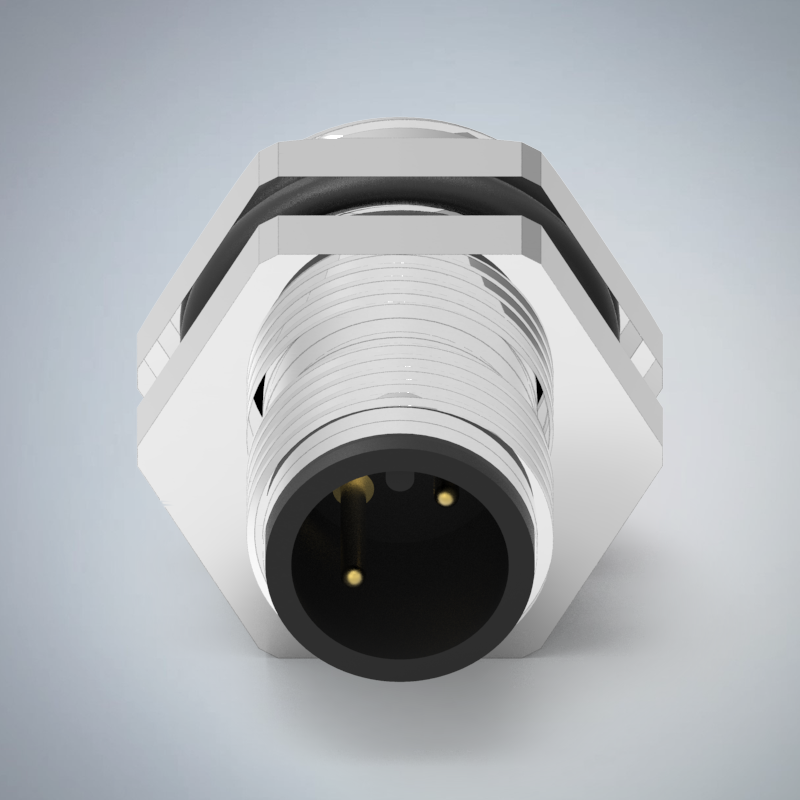 M12-2P(M)A CODE後鎖板焊線式防水連接器(右上左下)(M16*1.5)_HGM2-M1202P-112-11