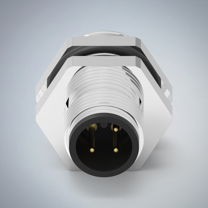 M12-3P(M)A CODE後鎖板焊線式防水連接器(左塞孔)(M16*1.5)_HGM2-M1203P-173-11