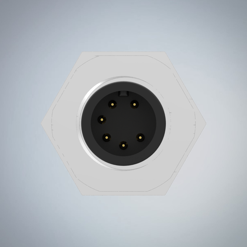 M12-6P(M)A CODE後鎖板焊線式防水連接器(右塞孔)(PG9)_HGM2-M1206P-09