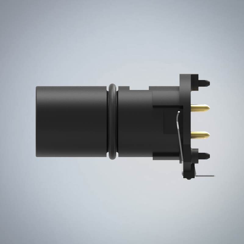 M12-4P(M)D CODE插板式防水連接器(兩件式零件)_HGM4-M1204P-02-11
