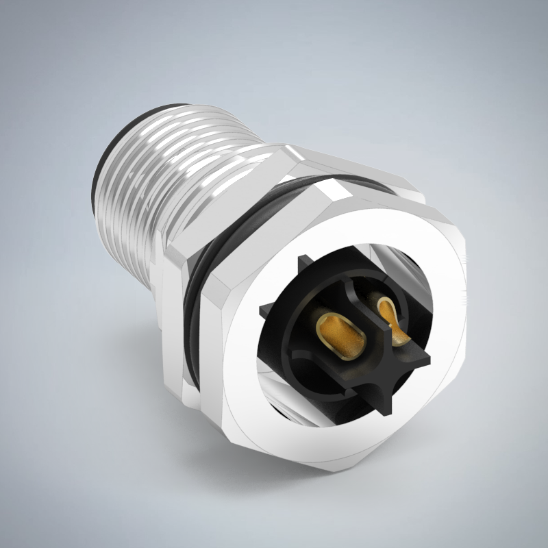 M12-3P(M)S CODE前鎖板焊線式防水連接器(PG9)_HGM2-M1203P-118-11