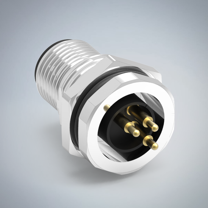 M12-3P(M)T CODE前鎖板插板式防水連接器(PG9)_HGM3-M1203P-10-11