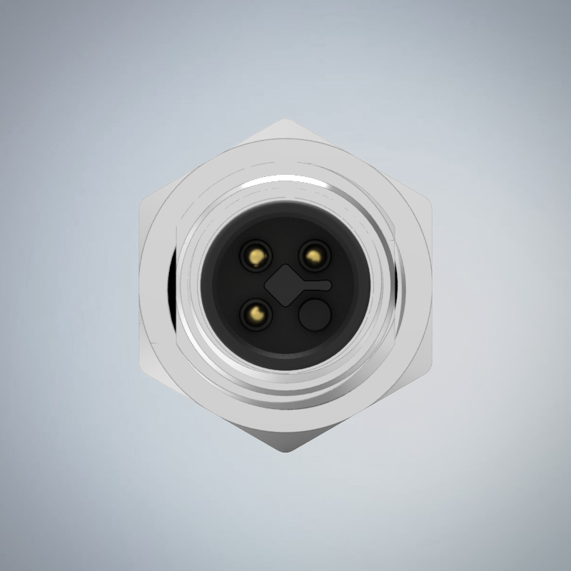 M12-3P(M)T CODE前鎖板插板式防水連接器(PG9)_HGM3-M1203P-10-11