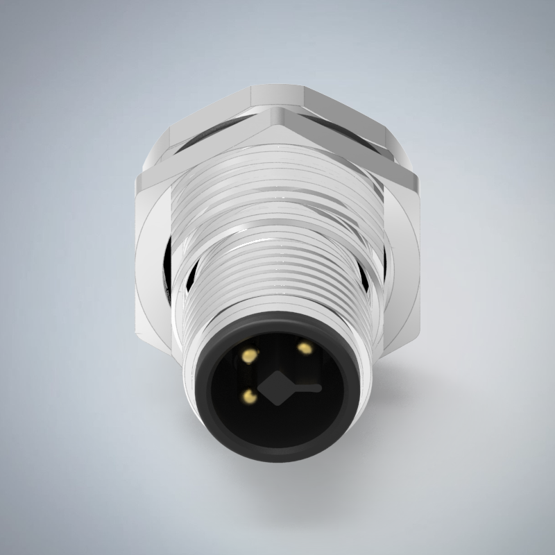 M12-3P(M)T CODE前鎖板插板式防水連接器(PG9)_HGM3-M1203P-10-11