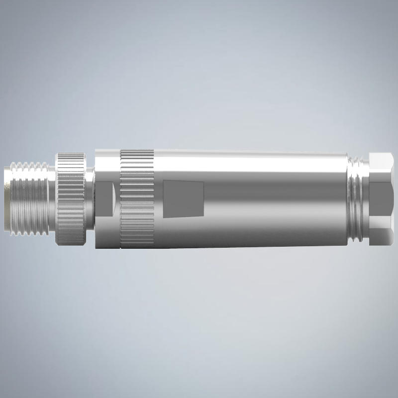 M12-8P(M)X CODE金屬組裝式防水連接器_HGM2-M1208P-149-11
