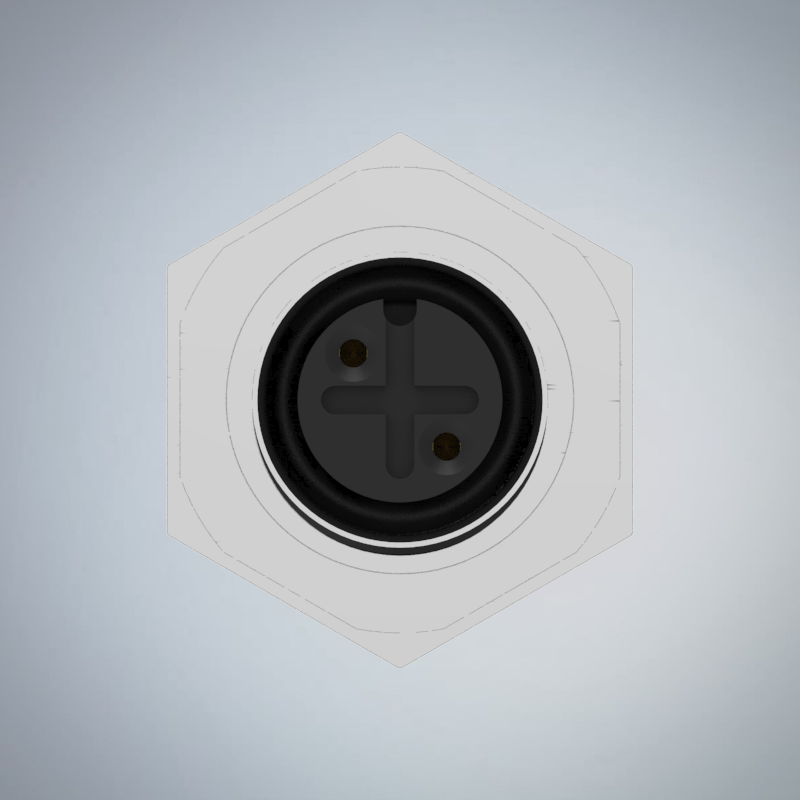 M12-2P(F)A CODE後鎖板焊線式防水連接器(左上右下)(PG9)_HGF2-M1202P-87-11