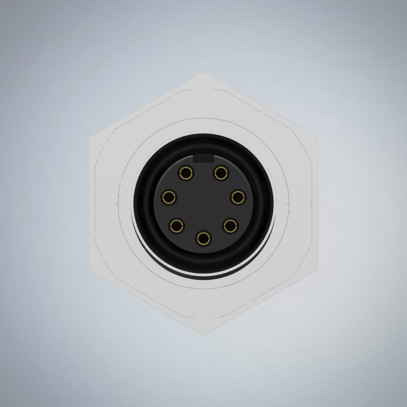 M12-7P(F)A CODE後鎖板焊線式防水連接器(PG9)_HGF2-M1207P-23-11