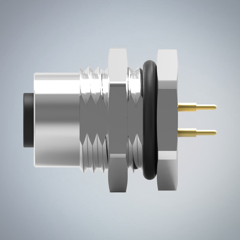 M12-3P(F)A CODE前鎖插板式防水連接器(右塞孔)(PG9)_HGF2-M1203P-77-11