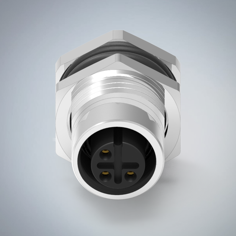 M12-3P(F)A CODE前鎖插板式防水連接器(右塞孔)(PG9)_HGF2-M1203P-77-11