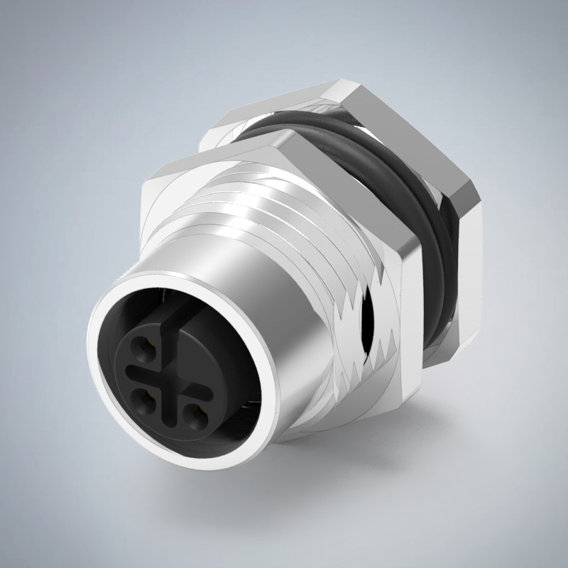M12-3P(F)A CODE前鎖插板式防水連接器(右塞孔)(PG9)_HGF2-M1203P-77-11