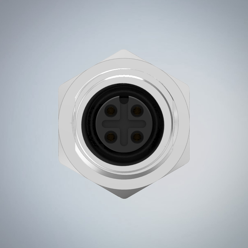 M12-4P(F)A CODE前鎖插板式防水連接器(PG9)_HGF2-M1204P-154-11