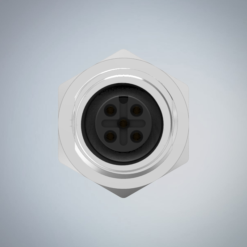 M12-5P(F)A CODE前鎖插板式防水連接器(PG9)_HGF2-M1205P-112-11