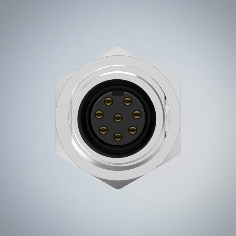 M12-8P(F)A CODE前鎖插板式防水連接器(PG9)_HGF2-M1208P-73-11