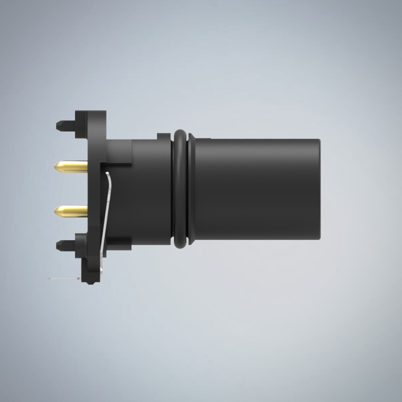 M12-2P(F)A CODE插板式防水連接器(左上右下)(兩件式零件)_HGF4-M1202P-01-11