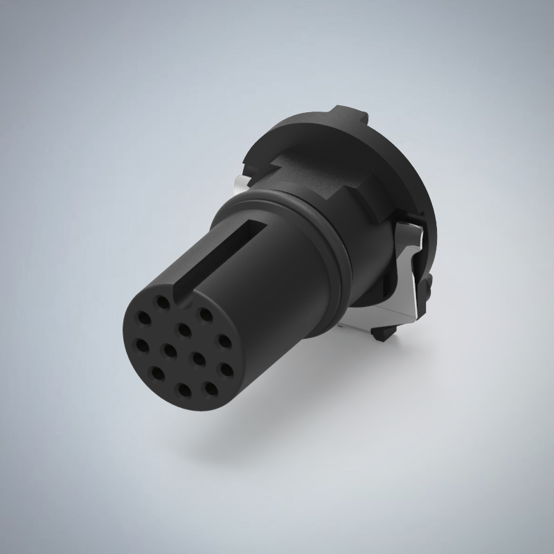 M12-12P(F)A CODE插板式防水連接器(兩件式零件)_HGF4-M1212P-01-11
