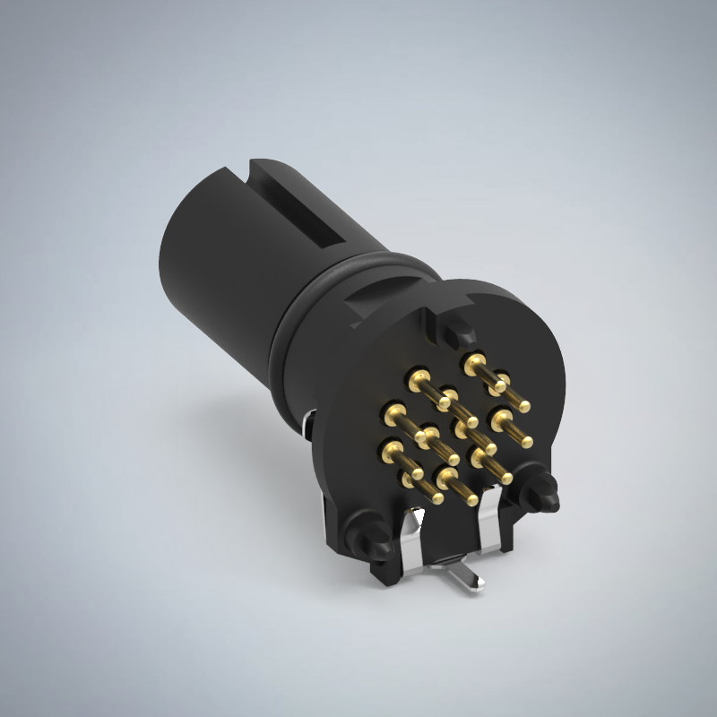 M12-12P(F)A CODE插板式防水連接器(兩件式零件)_HGF4-M1212P-01-11