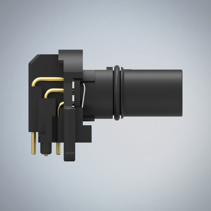 M12-8P(F)A CODE插板式90度防水連接器(兩件式零件)_HGF2-M1208P-151-11
