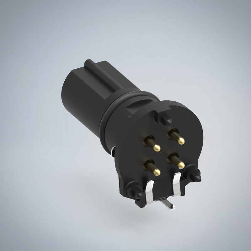 M12-4P(F)B CODE插板式防水連接器(兩件式零件)_HGF4-M1204P-03-11