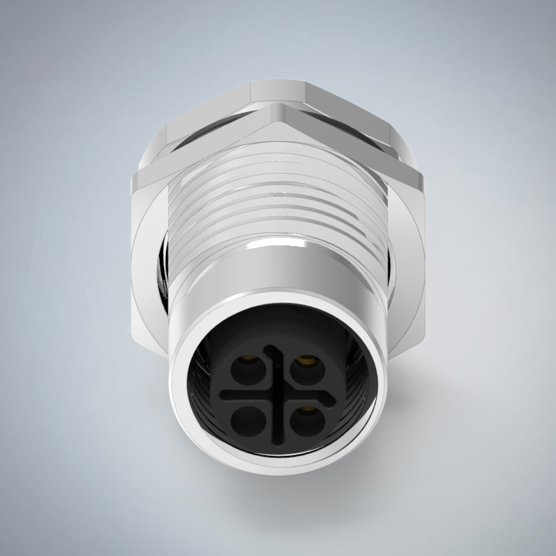 M12-3P(F)S CODE前鎖板焊線式防水連接器(PG9)_HGF2-M1203P-145-11