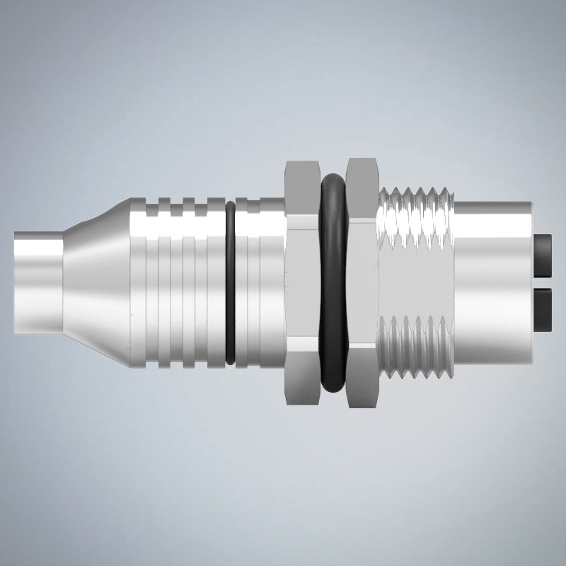 M12-8P(F)X CODE前鎖板焊線式防水連接器(WITH SHIELD)(PG9)_HGF2-M1208P-114-11