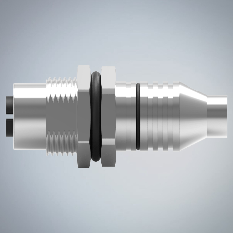M12-8P(F)X CODE前鎖板焊線式防水連接器(WITH SHIELD)(PG9)_HGF2-M1208P-114-11