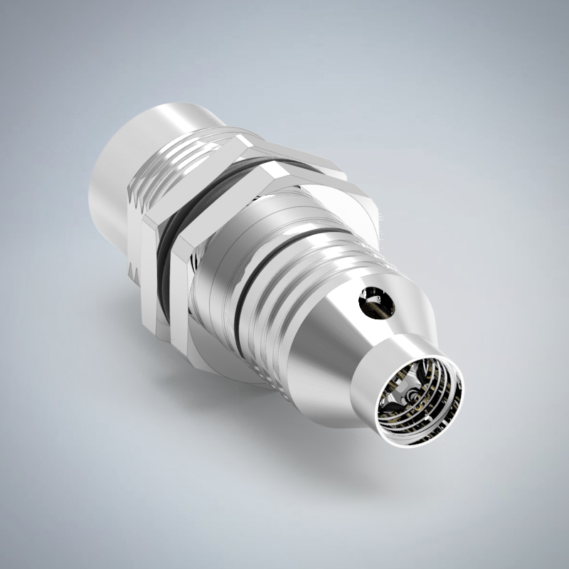 M12-8P(F)X CODE前鎖板焊線式防水連接器(WITH SHIELD)(PG9)_HGF2-M1208P-114-11