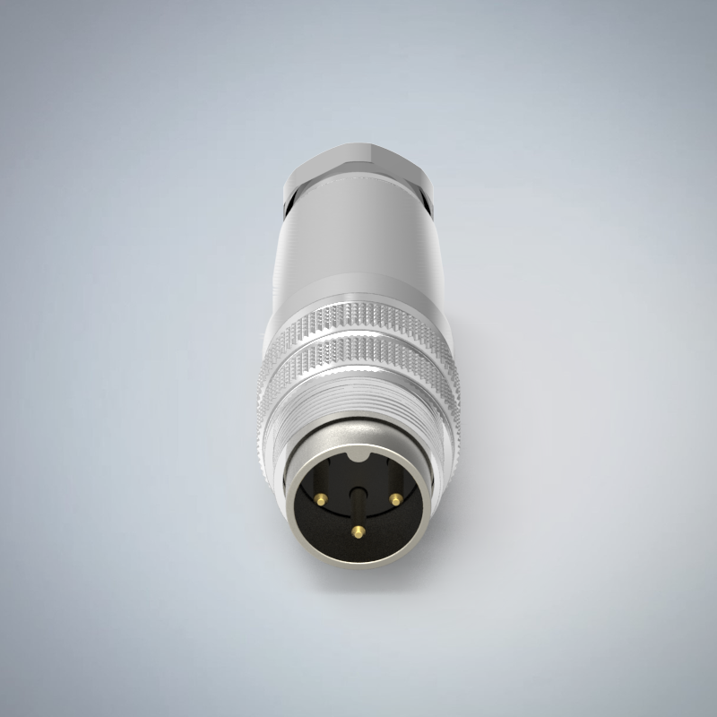 M16-3P(M)金屬組裝式防水連接器_HGM2-M1603P-01