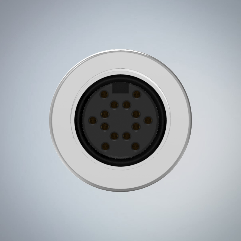 M16-14P(F)後鎖板焊線式防水連接器(M18*0.75)_HGF2-M1614P-02-11