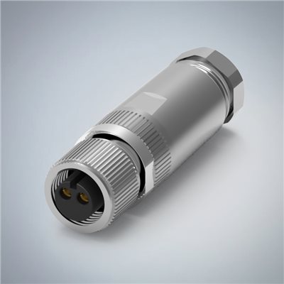 M12-2P(F)A CODE金屬組裝式防水連接器(大電流)